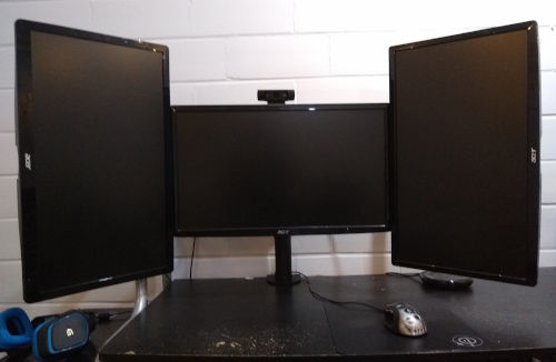 New 2020 Best Desks For Triple Monitors Computer Station Nation