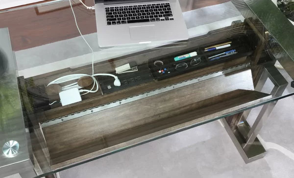 2020 Computer Desks With Electrical Outlets Computer Station