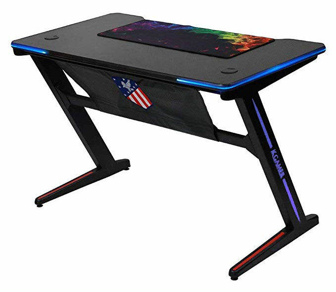 New 2019 Best Pc Gaming Desks For Gamers Computer Station Nation Z Shaped Gaming Desk From Kinsal