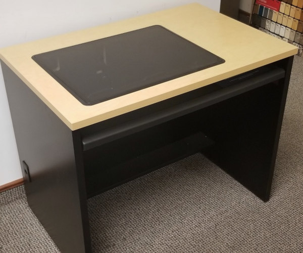 New 2020 Computer Desk With Recessed Monitor Computer Station