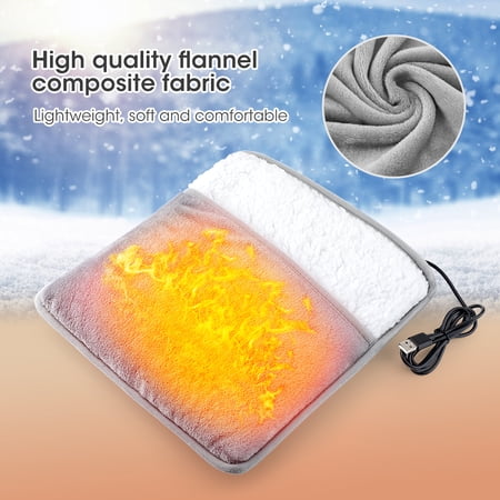 Electric Heated Foot Warmers for Men and Women, Double-Side Foot Heating Pad with Fast Heating Technology,Feet Warmer for Feet/Hands/Back, Machine Washable Home Use