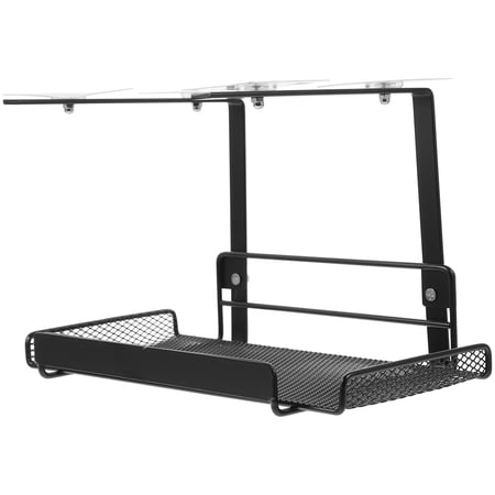 FUEENIRVA Black Under Desk Cable Management Tray, Wire Organizer Storage Rack for Office and Home, 1 Pack