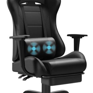 JONPONY Big and Tall Gaming Chair Review — 400 lb, Memory Foam, Massage