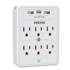 Ondog Multi-Plug Outlet Surge Protector 6-Outlet 3 USB Ports