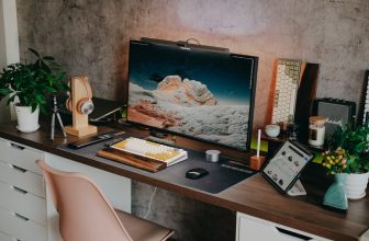 modern desk workspace design