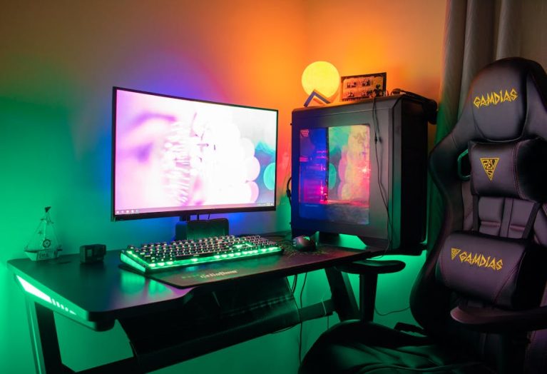 rgb gaming lighting setup