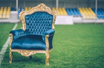 blue velvet chair