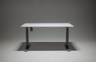 adjustable standing desk workspace