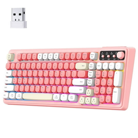 FFN Wireless Gaming Keyboard — 99 keys, tri-mode, RGB knob, under $20